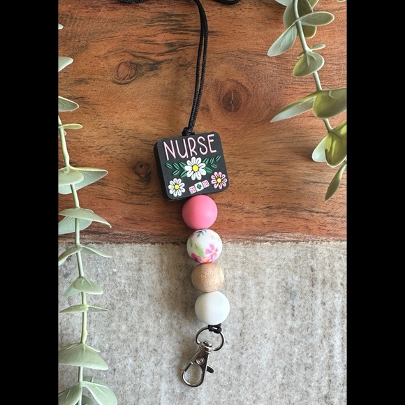 Silicone bead lanyards with clasp - Picture 4 of 8